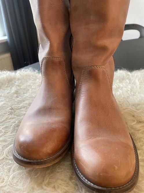 Gave leren Ivylee laarzen, Kleding | Dames, Schoenen, Gedragen, Hoge laarzen, Beige, Ophalen of Verzenden