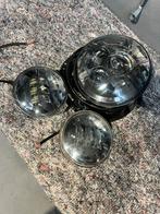 Harley 7" LED Koplamp + Ring & Running Lights, Ophalen of Verzenden, Gebruikt