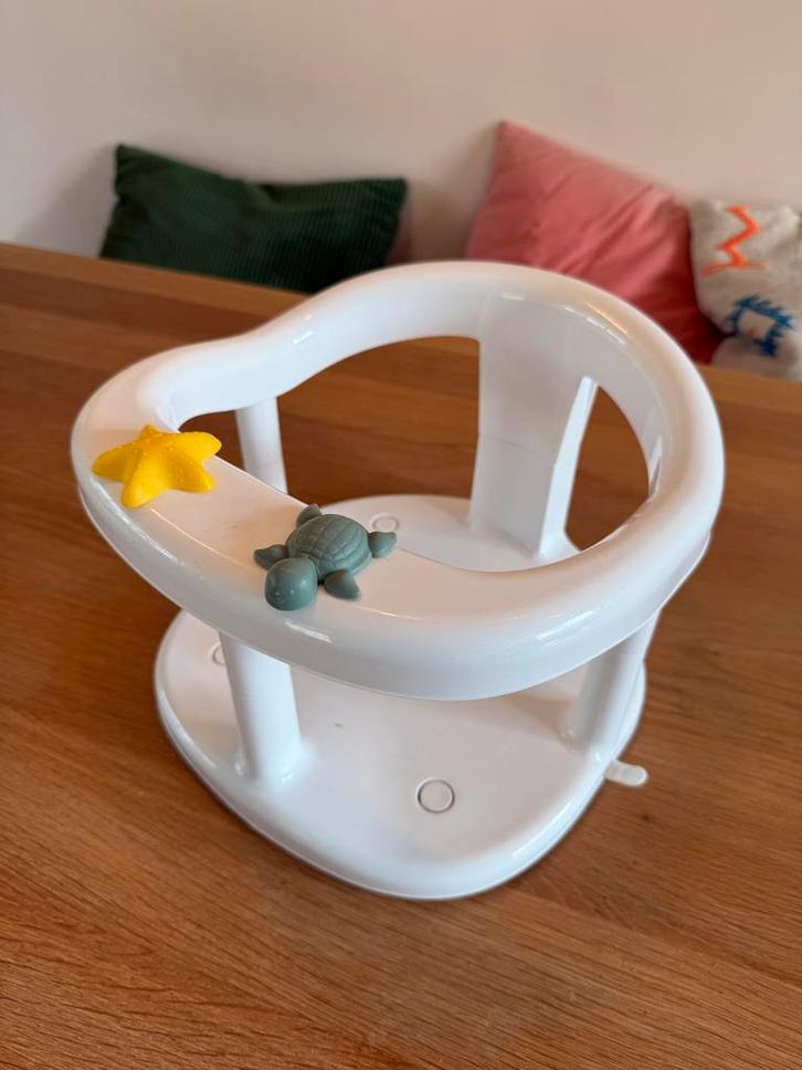 Badzitje met zuignappen wit, Kinderen en Baby's, Badjes en Verzorging, Zo goed als nieuw, Badzitje of Badring, Overige merken