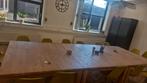 Houten Tafel (3x) - 1.40 x 1.20 mtr, Huis en Inrichting, Tafels | Eettafels, Ophalen, Gebruikt, Vijf personen of meer, Modern