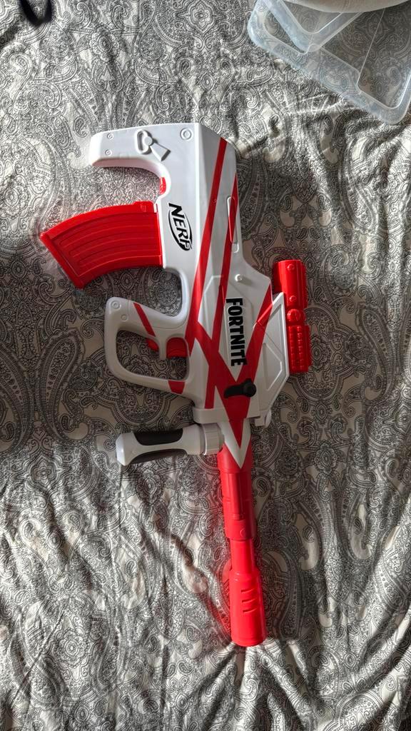 Nerf fortnite geweer (electrisch), Verzamelen, Speelgoed, Zo goed als nieuw, Ophalen