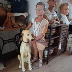 Grote vintage porseleinen hond, Antiek en Kunst, Curiosa en Brocante, Ophalen