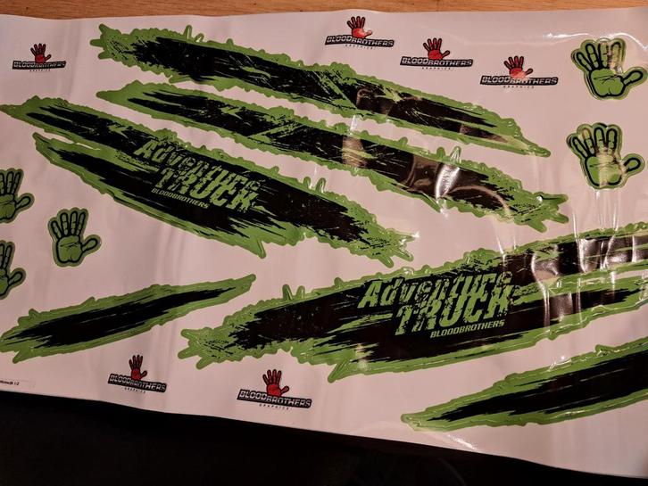 Bloodbrothers Decal Sticker Set - RC Crawler 1/10, Auto diversen, Autostickers, Ophalen of Verzenden