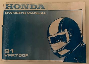 Goedkoopste! Honda VFR750F Handleiding - 1991 beschikbaar voor biedingen