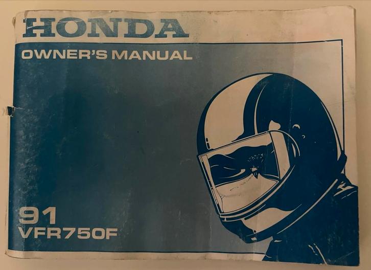 Goedkoopste! Honda VFR750F Handleiding - 1991, Motoren, Handleidingen en Instructieboekjes, Honda, Ophalen of Verzenden