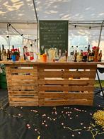 Houten bar gemaakt van pallets, Huis en Inrichting, Barren, Ophalen, Gebruikt