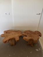 Houten bijzettafel, Huis en Inrichting, Tafels | Bijzettafels, Gebruikt, 55 tot 75 cm, Overige vormen, Hout