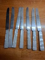 Set van 7 vintage messen met parelmoer handvat, Antiek en Kunst, Ophalen of Verzenden