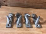 4 x aluminium verhaalklamp / boegklamp 140 mm, Watersport en Boten, Ophalen of Verzenden, Gebruikt, Overige typen