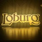 Loburg Bier Lichtbak Reclamebord, Ophalen of Verzenden, Minder dan 100 cm