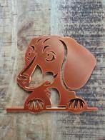 Unieke 3d Teckel hond - muurkunst - brons, Antiek en Kunst, Ophalen of Verzenden