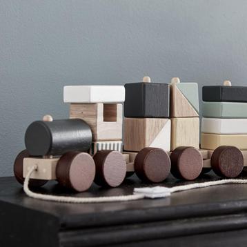 Houten Trein Speelgoedtrein Hout Naturel Kid's Concept beschikbaar voor biedingen