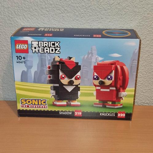 Lego brickheadz 40672 Shadow en Knuckles, Kinderen en Baby's, Speelgoed | Duplo en Lego, Nieuw, Lego, Complete set, Ophalen of Verzenden