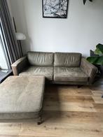 WOOOD Bank Indy 2,5 zits leatherlook warmgroen, Huis en Inrichting, Banken | Bankstellen, Ophalen, 150 tot 200 cm, Tweepersoons
