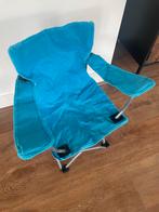 Blauwe Campingstoel - Compact & Comfortabel met opbergtas, Caravans en Kamperen, Ophalen, Zo goed als nieuw, Campingstoel