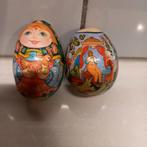 Set van 2 Russische handbeschilderde eieren – volksku, Ophalen of Verzenden