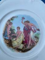 Vintage Bavaria mythologische scène drie nimfen met amore, Ophalen of Verzenden