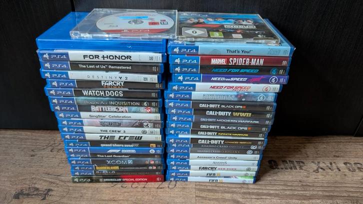 Collectie 40 PS4 games, Spelcomputers en Games, Games | Sony PlayStation Vita, Zo goed als nieuw, Avontuur en Actie, 1 speler