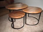 Salontafels, Huis en Inrichting, Tafels | Salontafels, Ophalen, Gebruikt, 50 tot 100 cm, Rond