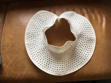 Nieuw zonneklep zonnehoed klittenband sluiting one size wit  beschikbaar voor biedingen