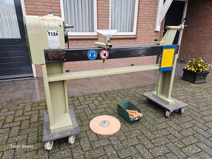 Houtdraaibank SCM met beitels, Doe-het-zelf en Verbouw, Draaibanken, Gebruikt, Houtdraaibank, 500 tot 1000 mm, Ophalen