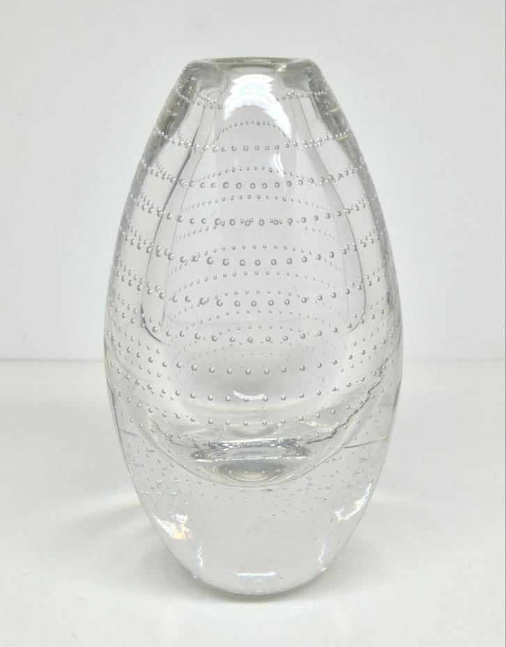 Floris Meydam Glasfabriek Leerdam langwerpig spijkervaasje., Antiek en Kunst, Antiek | Glas en Kristal, Ophalen of Verzenden