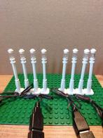 Lego lantaarnpalen | Wit | 8stk met usb splitter, Kinderen en Baby's, Speelgoed | Duplo en Lego, Ophalen of Verzenden, Nieuw, Complete set