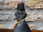 Handbel bel tafelbel vrouw met hoepelrok Barro Negro klei, Ophalen of Verzenden
