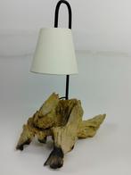 Lamp van drijfhout - model 2, Huis en Inrichting, Lampen | Tafellampen, Ophalen of Verzenden, Nieuw, Metaal, 50 tot 75 cm