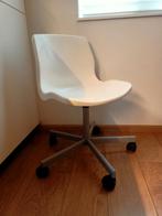 Ikea bureaustoel wit met wieltjes, Ophalen, Gebruikt, Wit, Bureaustoel