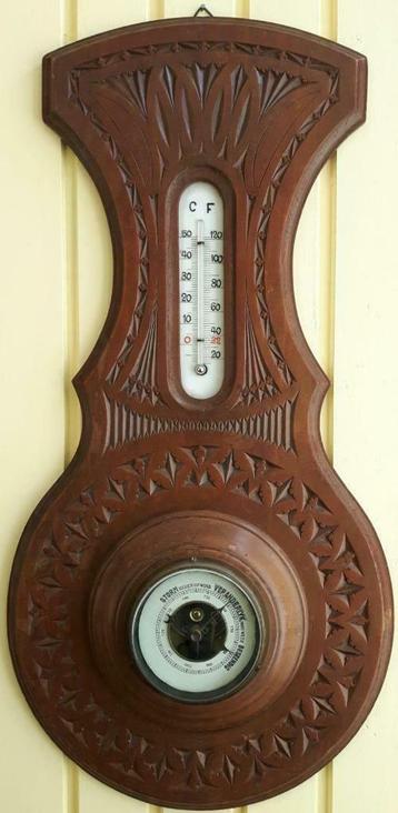 Hollandse kerfsnede baro/thermometer beschikbaar voor biedingen
