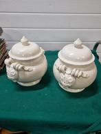 dekselpotten leona florence italy handgemaakt, Huis en Inrichting, Keuken | Servies, Ophalen of Verzenden, 'T Olde Gre-j, Info@toldegrej.nl