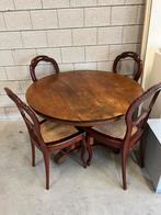 Biedermeier mahoniehouten Salontafel Eventueel STOELEN Extra, Antiek en Kunst, Antiek | Meubels | Tafels, Ophalen