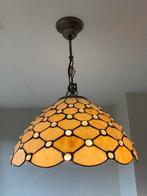 Vintage glas in lood lamp, Huis en Inrichting, Lampen | Hanglampen, Glas, Zo goed als nieuw, Ophalen