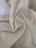 50% korting! Champagne kleur glans vitrages op maat, C, 200 cm of meer, C, Nieuw