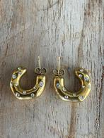 Mooi set oorbellen, oorhangers, Ophalen of Verzenden, Zo goed als nieuw, Goud, Hangers