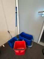 Schoonmaak dweil met stok, Ophalen, Dweilemmer, -bak, of -wagen