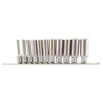 Doppenset 1/4" Lang 12 Kant 10 Delig, Auto diversen, Autogereedschap, Ophalen of Verzenden, Nieuw