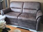 2.5 zits bank en fauteuil leder bruin in nieuwstaat., Ophalen, Zo goed als nieuw, 75 tot 100 cm