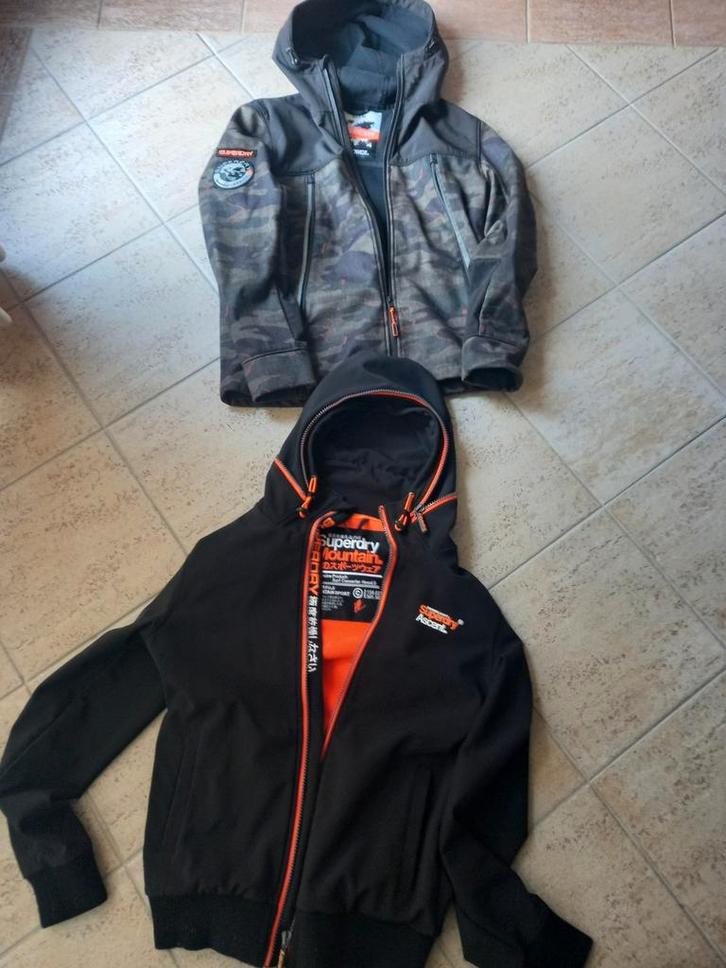 Superdry Heren Jassen - Diverse Maten & Kleuren, Kleding | Heren, Jassen | Zomer, Zo goed als nieuw, Maat 52/54 (L), Zwart, Ophalen of Verzenden