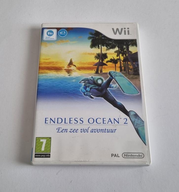 Endless Ocean 2 Nintendo Wii Game Compleet, Spelcomputers en Games, Games | Nintendo Wii, Gebruikt, Racen en Vliegen, 1 speler