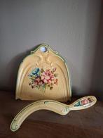 Vintage Tafel Schuier Set met Bloemen, Ophalen of Verzenden