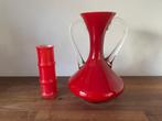 Vintage Italiaanse Vaas – Rood & Retro – 70s/80s Eyecatcher!, Antiek en Kunst, Antiek | Vazen, Ophalen