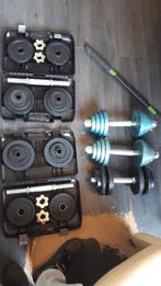 5 stuks dumpels halter met per dumpel 15 kilo aan gewichten, Ophalen, Gebruikt, Benen, Dumbbell