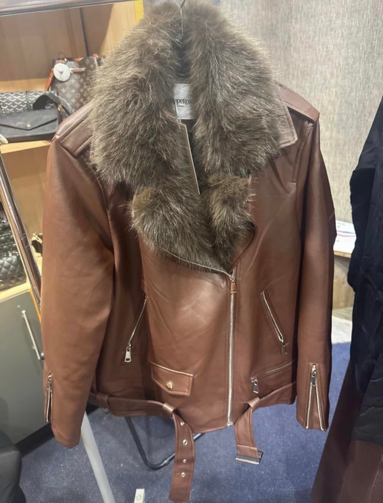 Nieuwe Copperose Jas met zachte voering - Maat L, Bruin, Maat 42/44 (L), Nieuw, Ophalen of Verzenden