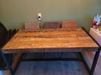 Robuuste Boothout Tafel - 180x90cm, Huis en Inrichting, Gebruikt, 50 tot 100 cm, 150 tot 200 cm, Ophalen of Verzenden