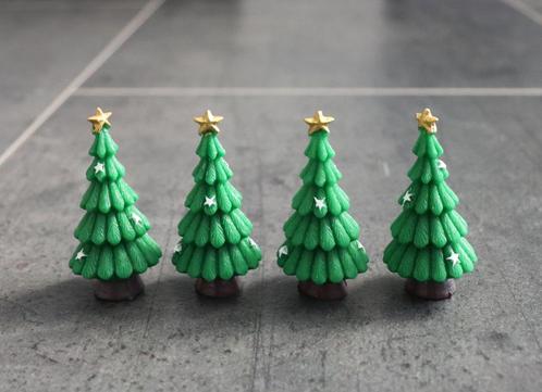 Kerst boom Kerstboompjes met sterren miniatuur nieuw 1:12, Verzamelen, Poppenhuizen en Toebehoren, Nieuw, Decoratie, Ophalen of Verzenden