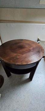 Antieke magnonie houten salon tafel, Gebruikt, Ophalen