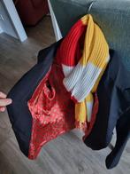 Carnavals jasje vrouw maat S, Kleding | Dames, Jasjes, Kostuums en Pakken, Ophalen, Zwart, Jasje, Gedragen