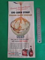 Advertentie: Log Cabin Syrup 1952, 1940 tot 1960, Knipsel(s), Ophalen of Verzenden